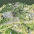 Scenic Green Mountain Landscape With Lush Vegetation Rolling Peaks And Misty Valleys