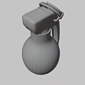 Military Green Grenade Featuring FRAG SPLINT Marking 07 81 90 And Metal Pull Ring
