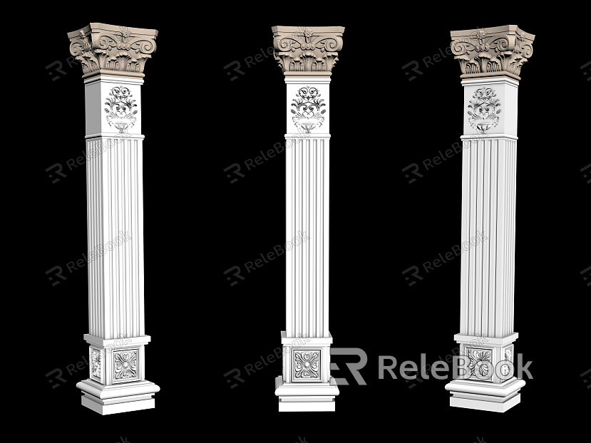 European Roman Column Roman Column Component model