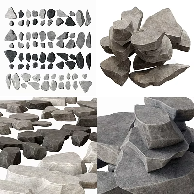 Modern Stone Landscape Stone Stone Block 3d model