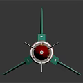 Cosmic Aerospace Rocket Model Featuring Red White Green Design And Propulsion System For Space Missions
