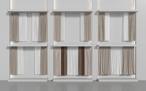 Modern Curtains 3d model