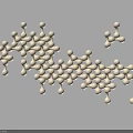 Modern Minimalist Wall Decor With Ivory Circular Ceramic Beads In Geometric Arrangement