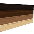 Layered Wooden Wall Design With Various Natural Wood Tones And Textures