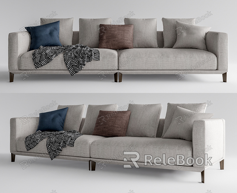 Modern double sofa model