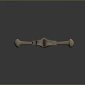 Medieval Decorative Sword With Golden Hilt And Long Slender Blade