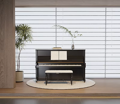 Modern Piano 3d model