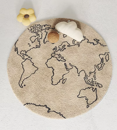 Modern Round Carpet Carpet 3d model