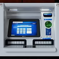 Public Facility Modern ATM Machine With Interactive Touch Screen And Numeric Keypad 3d model