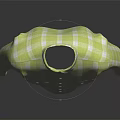 Green Plaid Long Sleeve Shirt With Chest Pockets For Casual Outfit