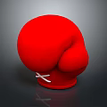 Soft Red Boxing Glove For Home Fitness Training And Daily Use