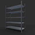 Multi Tier Metal Storage Shelf with Sturdy Design for Home Garage Use