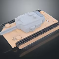 Detailed Military Tank 3D Model With Tracks Turret And Cannon Design