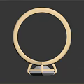 Polished Gold Ring Featuring Square Gemstone For Daily Accessories