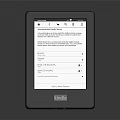 Modern e-reader e-books Amazon e-books electronic products 3d model