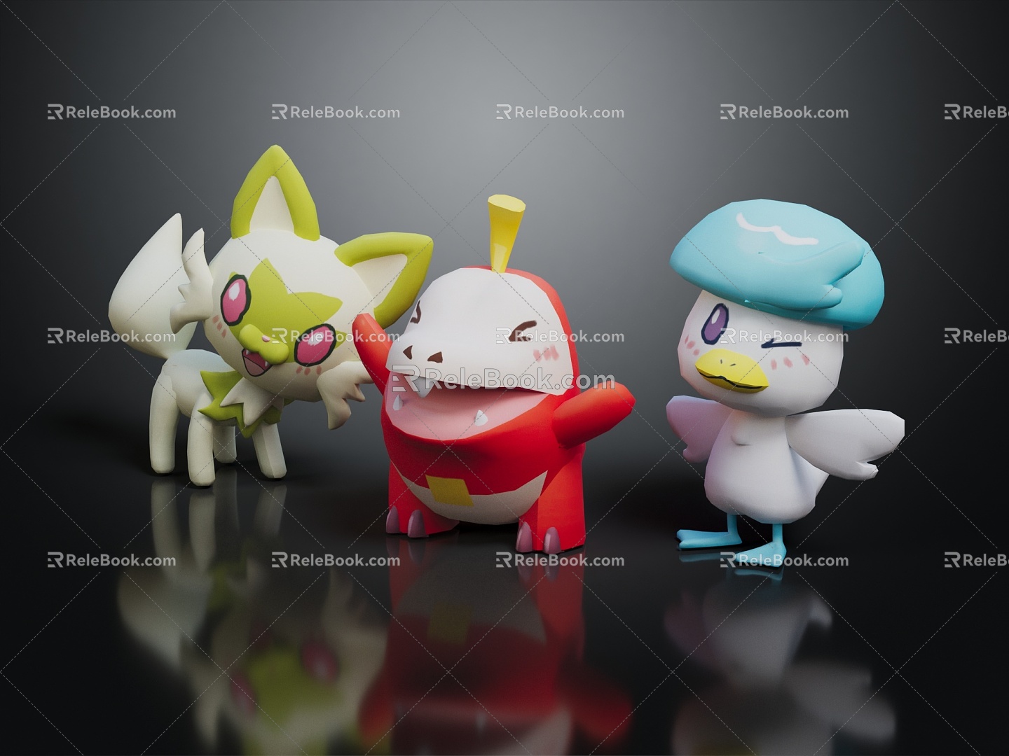 Modern Toy Elf Pokemon Cartoon Animal Elf 3d model