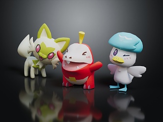 Modern Toy Elf Pokemon Cartoon Animal Elf 3d model