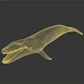 Blue Gray Prehistoric Aquatic Animal With Streamlined Body And Open Mouth