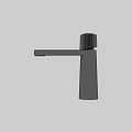 Sleek Black Modern Faucet With Single Handle Design For Bathroom Use
