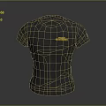 Gray Casual T-shirt With Yellow The Resistance Text For Everyday Wear