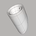 Sleek Modern White Ceramic Wall Mounted Urinal with Streamlined Design for Bathrooms