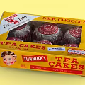 Tunnock's Traditional Milk Chocolate Tea Cakes 6 Pack Yellow Box