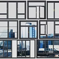 Modern Casement Windows With Sleek Aluminum Frames And Double Glazed Glass Panels
