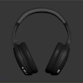 Over Ear Headphones Electronic Device Featuring Modern Black And Burgundy Design With Soft Ear Cushions