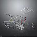 Cosmic Aerospace Spacecraft Structure Design With Modular Components And Engineering Layout