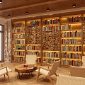 Traditional Teahouse Interior Design With Circular Decorative Wall Bamboo Blinds And Wooden Furniture