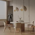 Modern table combination 3d model