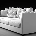 Three-seat sofa 3d model