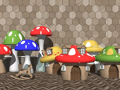 Modern Toys Mushroom Toy Combo for Children 3d model