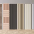 Decorative Wall Panels Featuring Various Textures Colors And Styles For Interior Design 3d model