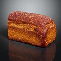 Freshly Baked Artisan Bread With Crusty Golden Exterior And Seeds On Dark Background