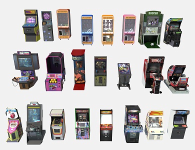 Modern Game Machine 3d model