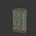 Red Brick Residential Building Multi Story Exterior With Rows Of Windows And Classic Design