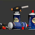 BENZ VELOX Self Defense Weapon With Spray Cans Black Orange Device And Red Components