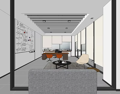 Modern Office Manager's Office 3d model