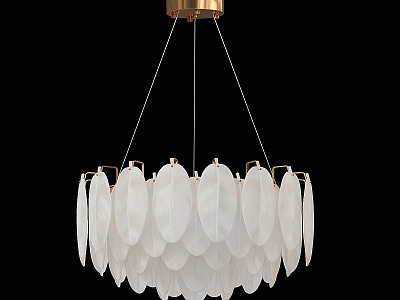 Simple Light Luxury Chandelier 3d model