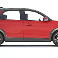 Red SUV Car Exterior Design With Modern Styling And Details