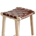 Other calixta Scandinavian Chair Stool Leather 3d model