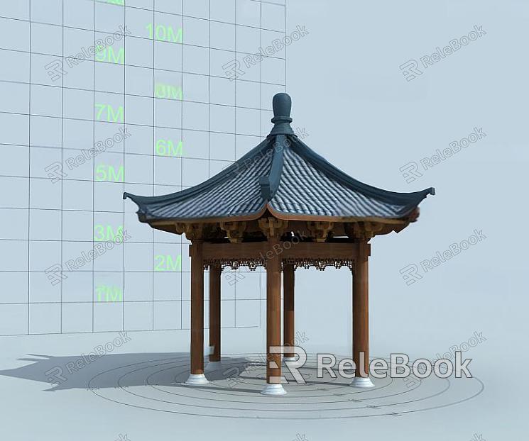 Ancient Pavilion of Chinese-style Ancient Architecture model