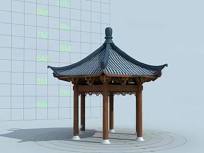 Ancient Pavilion of Chinese-style Ancient Architecture model