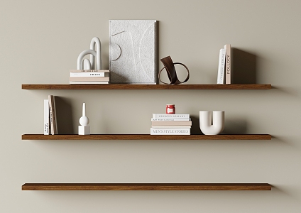 Modern Wall Shelf Storage Rack 3d model