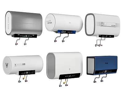 Various Wall Mounted Electric Water Heaters With Different Designs For Home Daily Use 3d model