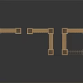 Three Wooden Fences Featuring Grid Design and Various Styles