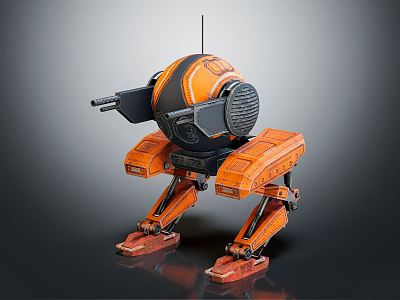 modern robot 3d model