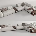 Modern Multiplayer Sofa Corner Sofa 3d model