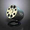 Black Cylindrical Desk Organizer With Multiple Holes And Stable Base For Office Supplies